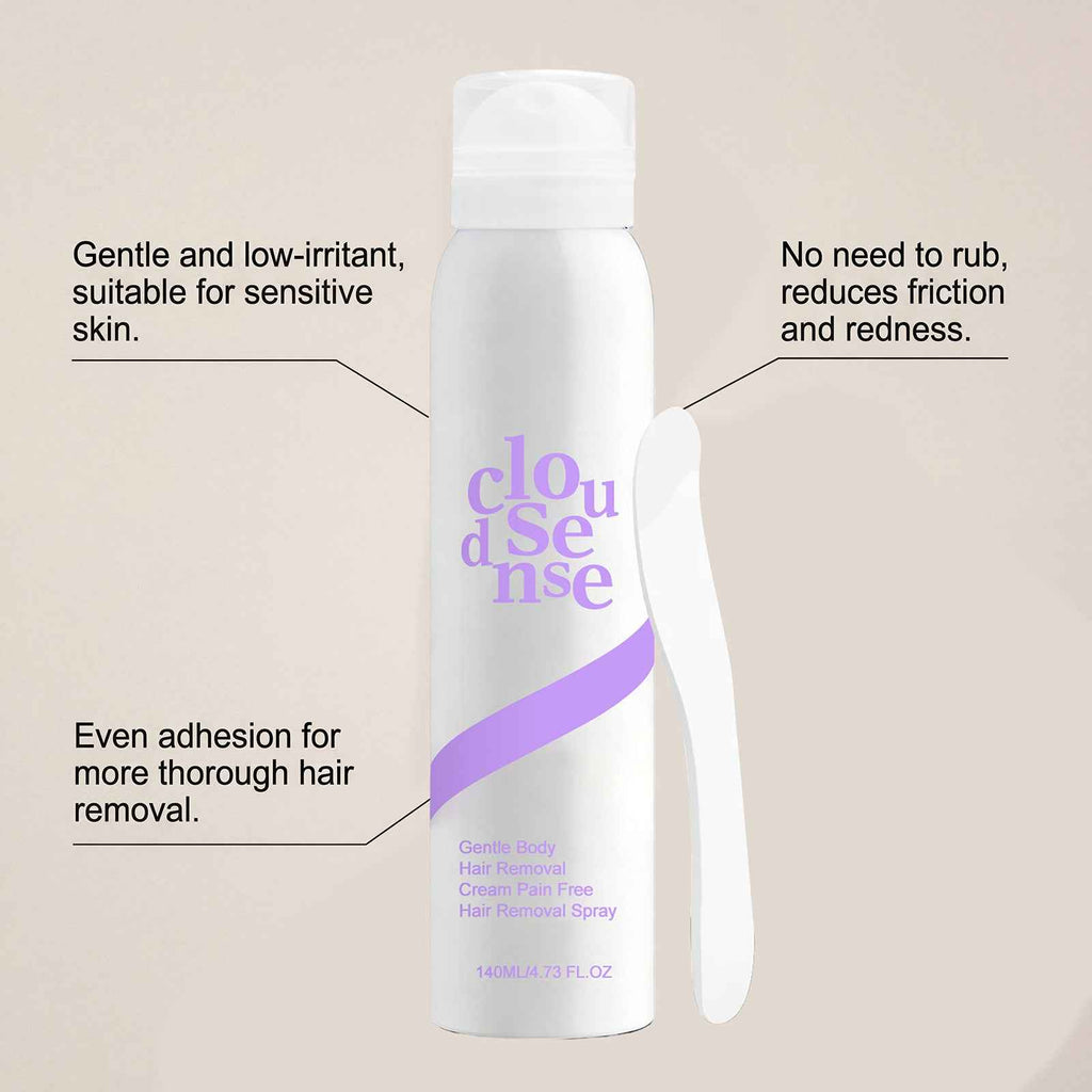 Gentle and refreshing daily hair removal and body cleansing spray, portable and easy to use.