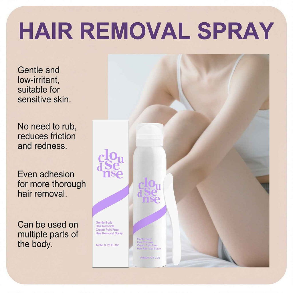 Spray limpiador corporal portátil para depilación diaria suave y refrescante, fácil de usar